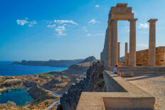 ουρανός, αρχαίο μνημείο, ακρόπολη Λίνδος