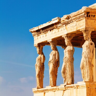 Perched atop #Acropolis Rock, the #Karyatides of the #Erechtheion reign over Athens, their staggering beauty a testament to an ancient era. They stand resilient, continuously echoing the enduring allure of human nature. Have you see them yet? Visit the link in bio to find out more!

#visitgreece