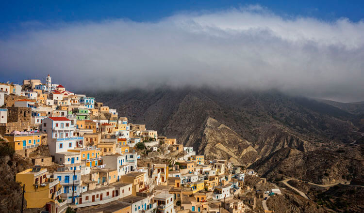 sky, clouds, traditional village