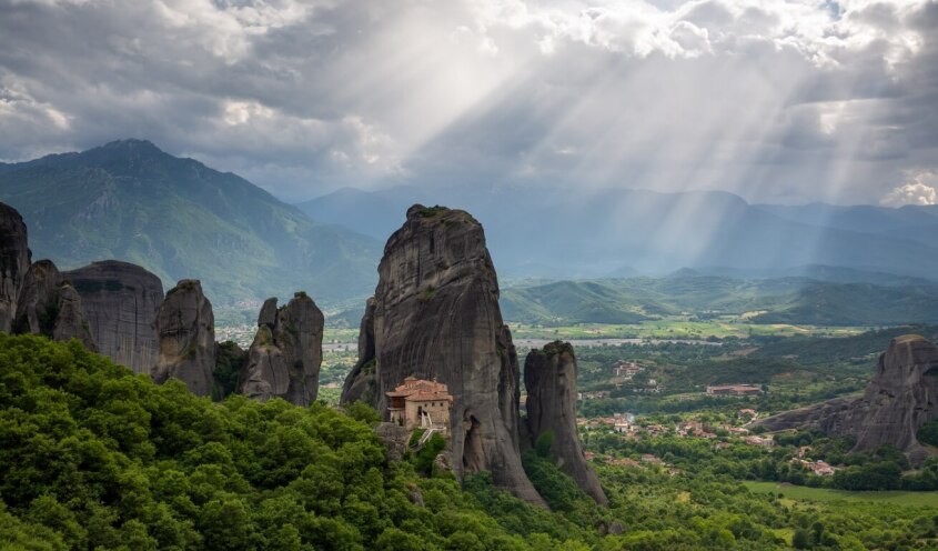 View of Meteora Rocks